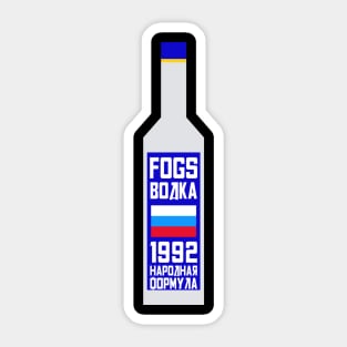 FOGS Vodka 1992 formula Sticker